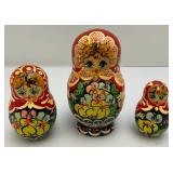 Misc. Vintage Items Including Nesting Dolls, Red Wing Doe With Fawns? & More