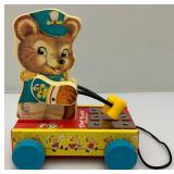 Misc. Vintage Toys Including Bouncing Buggy, Fisher Price Tiny Teddy Xylphone Pull Toys, Snp,Crackel & Pop & More