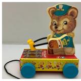 Misc. Vintage Toys Including Bouncing Buggy, Fisher Price Tiny Teddy Xylphone Pull Toys, Snp,Crackel & Pop & More