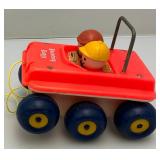 Misc. Vintage Toys Including Bouncing Buggy, Fisher Price Tiny Teddy Xylphone Pull Toys, Snp,Crackel & Pop & More