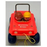 Misc. Vintage Toys Including Bouncing Buggy, Fisher Price Tiny Teddy Xylphone Pull Toys, Snp,Crackel & Pop & More