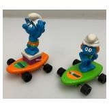 Vintage Collectible Smurfs & Smurf Ahoy Game In Original Box (Seem Complete)