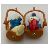 Vintage Collectible Smurfs & Smurf Ahoy Game In Original Box (Seem Complete)