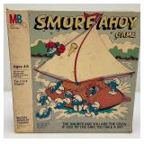 Vintage Collectible Smurfs & Smurf Ahoy Game In Original Box (Seem Complete)