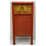 Misc. Vintage Advertisement Pieces Including Red Dot Popcorn Tin, Pears Soap Washboard & More