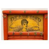 Misc. Vintage Advertisement Pieces Including Red Dot Popcorn Tin, Pears Soap Washboard & More