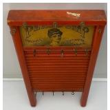 Misc. Vintage Advertisement Pieces Including Red Dot Popcorn Tin, Pears Soap Washboard & More