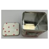 Misc. Vintage Advertisement Pieces Including Red Dot Popcorn Tin, Pears Soap Washboard & More