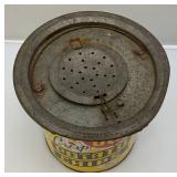 Misc. Vintage Advertisement Pieces Including Red Dot Popcorn Tin, Pears Soap Washboard & More