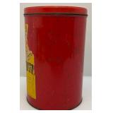 Misc. Vintage Advertisement Pieces Including Red Dot Popcorn Tin, Pears Soap Washboard & More