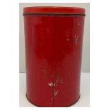 Misc. Vintage Advertisement Pieces Including Red Dot Popcorn Tin, Pears Soap Washboard & More