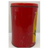 Misc. Vintage Advertisement Pieces Including Red Dot Popcorn Tin, Pears Soap Washboard & More