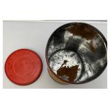 Misc. Vintage Advertisement Pieces Including Red Dot Popcorn Tin, Pears Soap Washboard & More