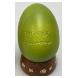 Arni Fernandiz Italy Handcaved Egg Figurines With Stands