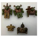 Vintage Mega Bloks Dragons "Krystal Wars" Knights Orcs Mini Figures Norvagen GOTELAG Minifigs
