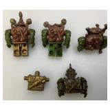 Vintage Mega Bloks Dragons "Krystal Wars" Knights Orcs Mini Figures Norvagen GOTELAG Minifigs