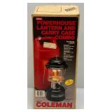 Vintage Coleman Lantern With Plastic Carrying Case In Original Box