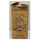 Vintage Coleman Lantern With Plastic Carrying Case In Original Box