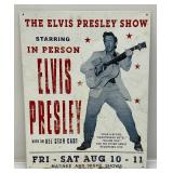 Vintage Tin Elvis Sign 12 1/2" x 16"