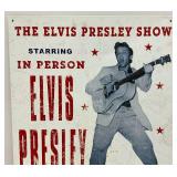 Vintage Tin Elvis Sign 12 1/2" x 16"