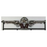 Lone Star Gun Coat Rack 9" x 21"
