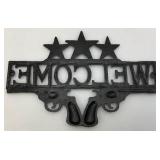 Cast Iron Welcome Pistol Wall Hanging
