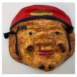 Vintage Chinese Paper mache Mask 8" x 8 1/2"