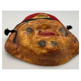 Vintage Chinese Paper mache Mask 8" x 8 1/2"