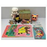 Misc. Vintage Toys Including Pressed Metal Childs Electric Oven, Pillsbury Doughboy & More