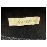 Vintage Mary Frances Plum Silk And Floral Beaded Art Deco Style Evening Bag