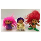 Group Of Misc. Vintage Troll Collectibles