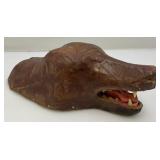 Antique Paper Mache Bear Head Taxidermy Bear Rug Mount (Very Cool)