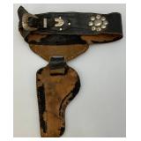 Vintage Hopalong Cassidy Leather Kids Holster With Cap Gun