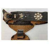 Vintage Hopalong Cassidy Leather Kids Holster With Cap Gun