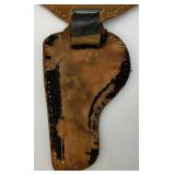 Vintage Hopalong Cassidy Leather Kids Holster With Cap Gun