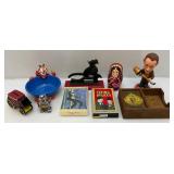 Misc. Vintage Collectibles Including A Christmas Story Old Man Bobble Head & More