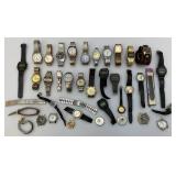 Misc. Vintage Wrist Watches Some Parts And More