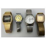 Misc. Vintage Wrist Watches Some Parts And More