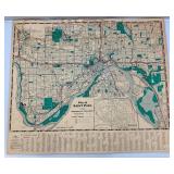 Vintage 1985 St. Paul Minnesota Map & More