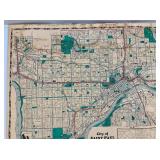 Vintage 1985 St. Paul Minnesota Map & More