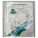 Vintage 1985 St. Paul Minnesota Map & More