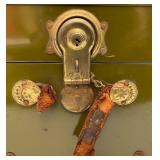 Vintage Army Foot Locker With Army Cap