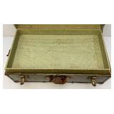 Vintage Army Foot Locker With Army Cap