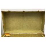 Vintage Army Foot Locker With Army Cap