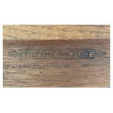 Vintage Wood Miniature Bow Front Curio Cabinet 19 1/4" L x 14" x 59" H