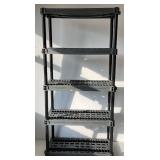 Large Plastic Collapsible Shelf 36" L x 18" W x 74" H
