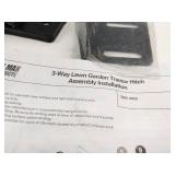 3-WAY HITCH FOR GARDEN TRACTOR