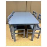 Blue Table and 4 chairs