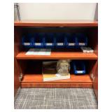 Cherry two door storage cabinet