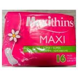 Maxi thins & incognito pads